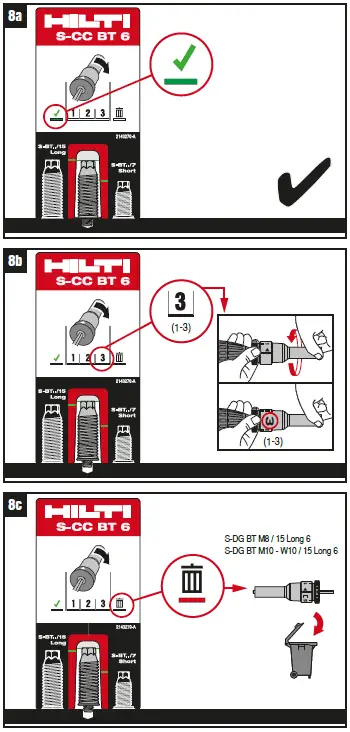 HILTI S-BT-MF M8 M10 Threaded Studs & Standoffs-6