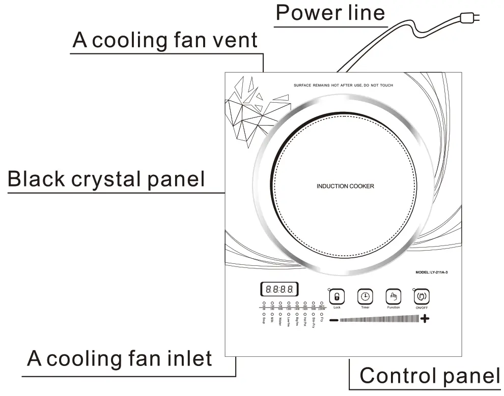 iBELL IBL Crown 200Y 200W Induction Cooker - fig3