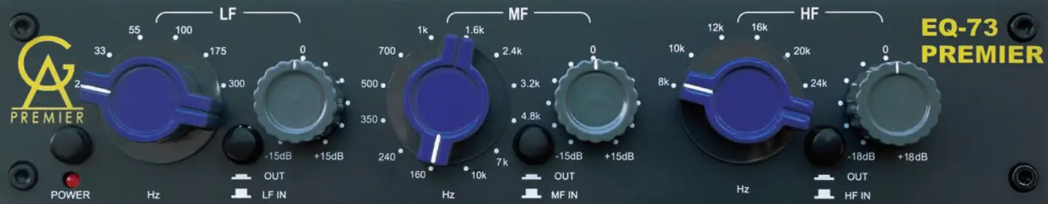 GA PREMIER EQ-73 PREMIER Vintage Style Equalizer