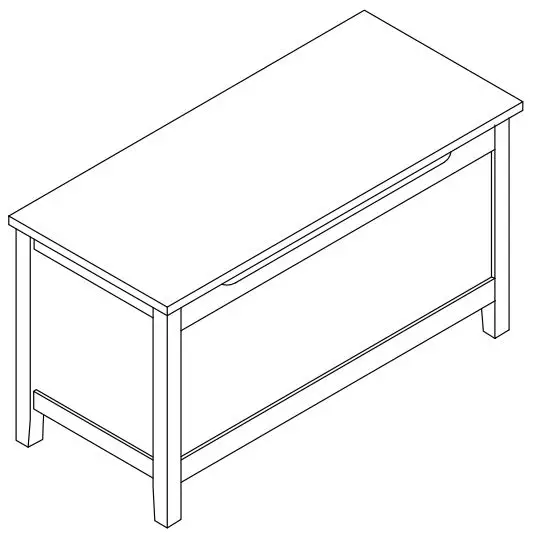 Tidoin Fm-ydw80-5864 Gray Rectangle Indoor Storage Box Instruction Manual