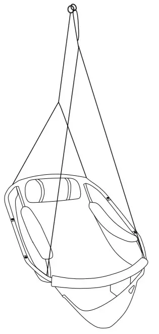 Sunnydaze Hanging Hammock with Armrest-