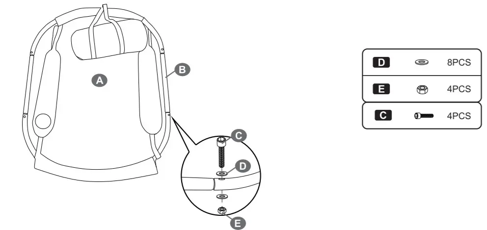 Sunnydaze Hanging Hammock with Armrest-1