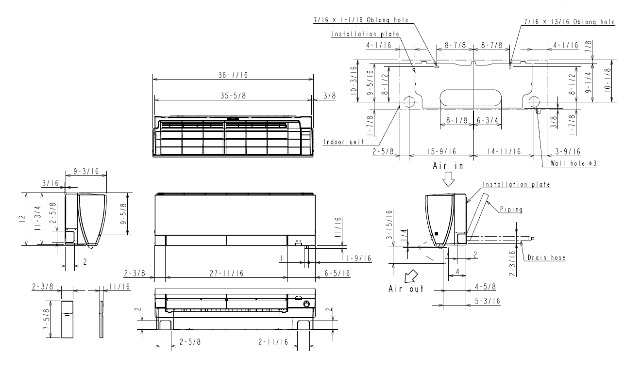 MITSUBISHI ELECTRIC MSZ-FS15NA-Wall-Mounted Air-Conditioning-System-fig- (3)