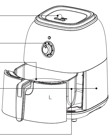 Galanz-GLAF05BERM15-4-8-qt-Blue-Electric-Air-Fryer-Retro-FIG1