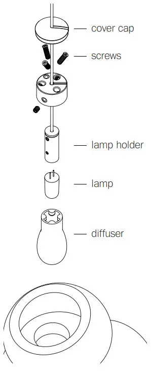 BOCCI 100.1mo Mini Outie Canopy - note that the crisp