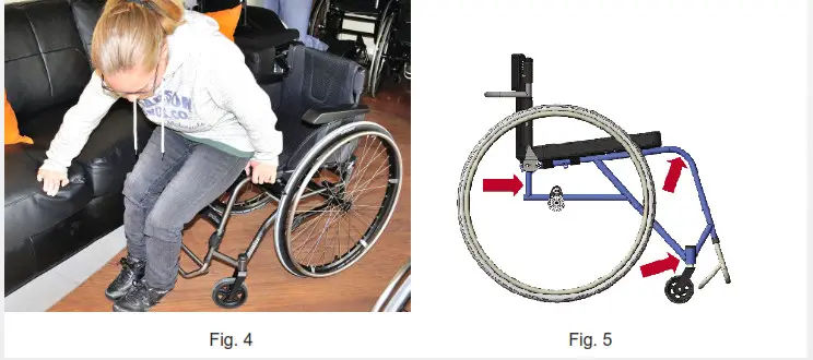 panthera U3 Light Ultra Lightweight Portable Wheelchair - fig 3