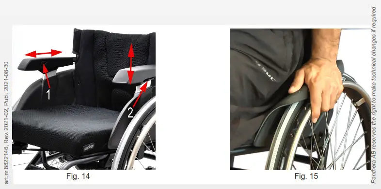 panthera U3 Light Ultra Lightweight Portable Wheelchair - fig8