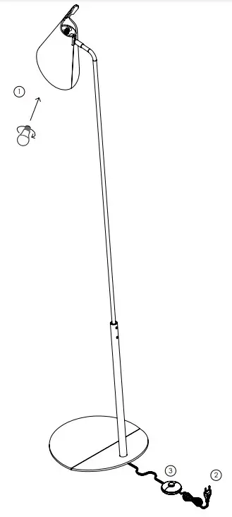 ACCORD LIGHTING 3041 Balance Contemporary Imbuia LED Floor -