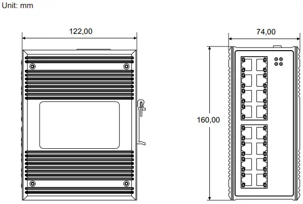 Maiwe MIEN2216 Industrial Ethernet Switch - Figure 1