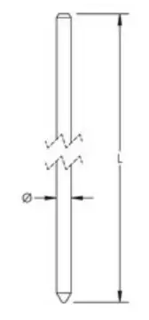 nVent 613440 Erico Copper Bonded Ground Rod 3