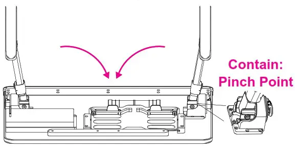 Aluratek ACT02F Adjustable non Slip Laptop Stand Table - Folding Unfolding Legs Instructions 2