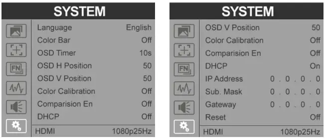 LILLIPUT RM 503S 3 X 5 Inch 2RU Rackmount SDI Monitor - Key Function 19