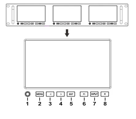 LILLIPUT RM 503S 3 X 5 Inch 2RU Rackmount SDI Monitor - PRODUCT DESCRIPTION 1