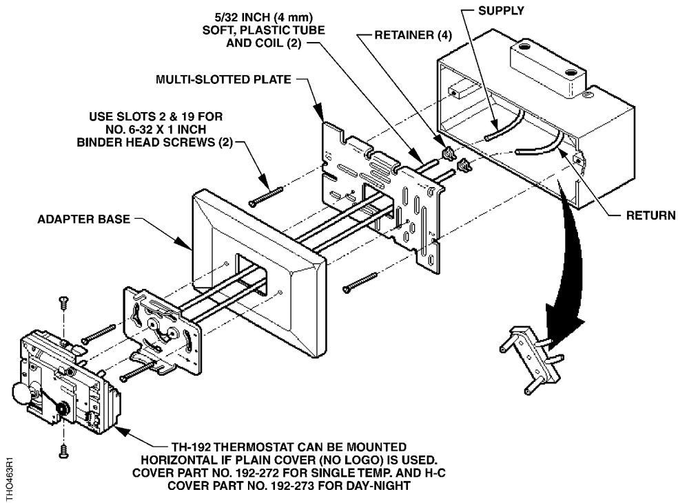 SIEMENS 129 140 Retrostat Kits for Honeywell D N or H C Thermostats - fig 3