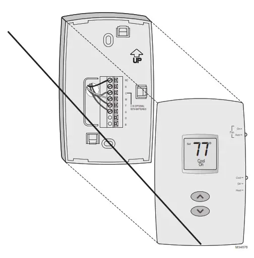 Honeywell Non-Programmable Thermostat - Battery replacement 1