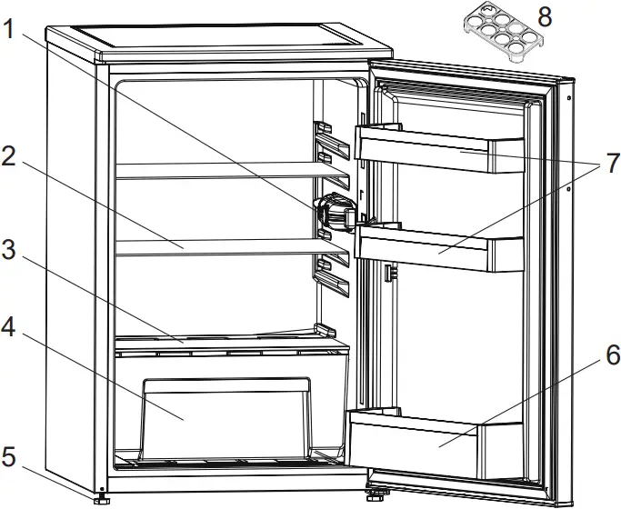 KONCAR H54151SF - APPLIANCE DESCRIPTION