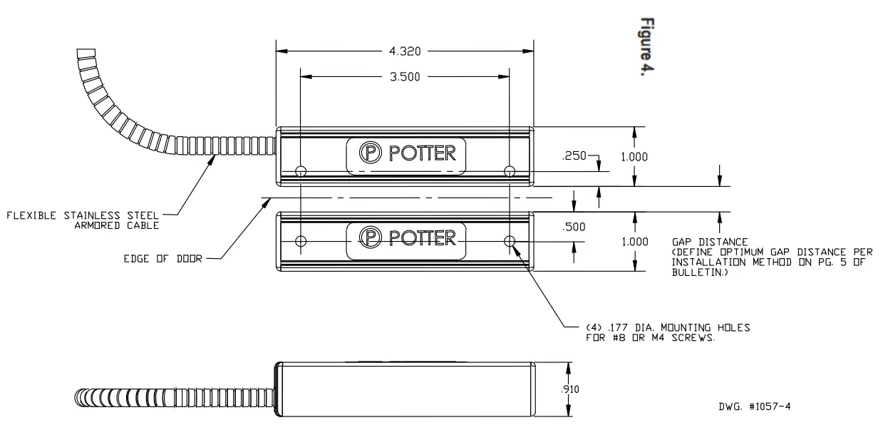 POTTER HSC-1 High Security Contact Switch - Figure 5