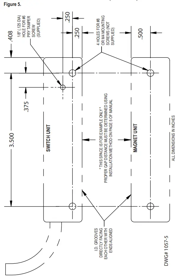 POTTER HSC-1 High Security Contact Switch - Figure 6