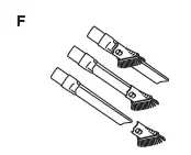 F. Duster Crevice Tool