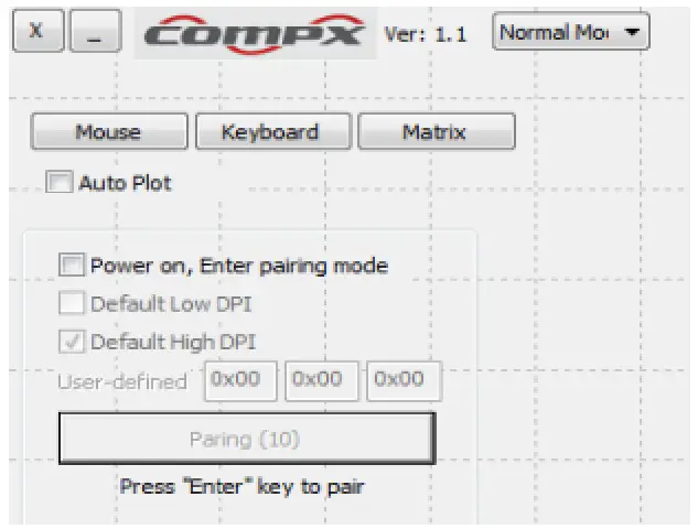 compx 2.4G Wireless Mouse - checking software