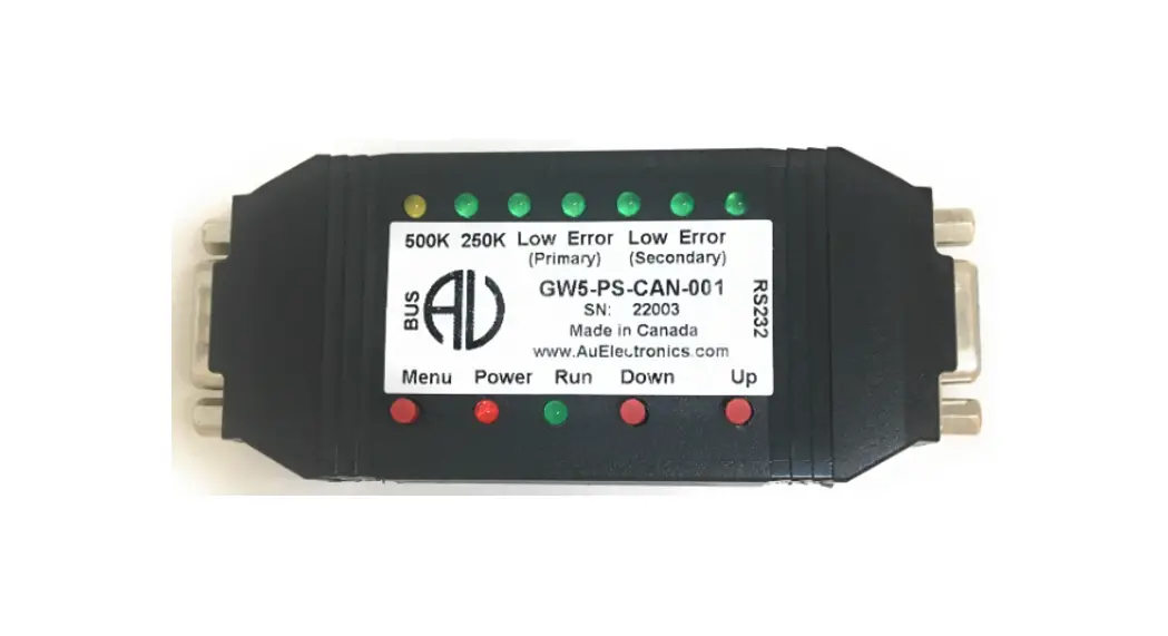 Au Group Electronics Gw5-ps-can-001 Gateway Device User Manual Au Group Electronics Gw5-ps-can-001 Gateway Device User Manual