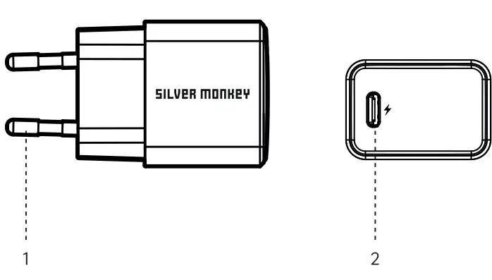 SILVER-MONKEY-QC-1U25W-Mains-charger-25W-USB-C-PD-mini-1