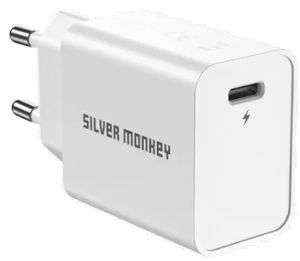 SILVER-MONKEY-QC-1U25W-Mains-charger-25W-USB-C-PD-mini-PRO