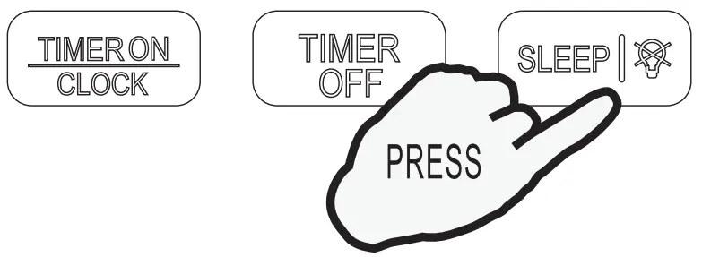 perfect aire 3PAMSH36B SZW Remote Contro - DIMMER BUTTON