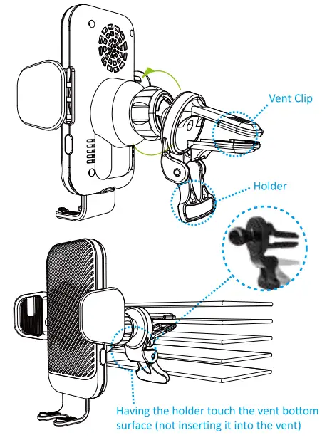 ZeeHoo ZCF30 Fast Wireless Car Charger - FIG 12