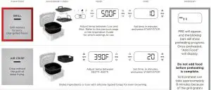 FIG 6 Using your grill’s functions