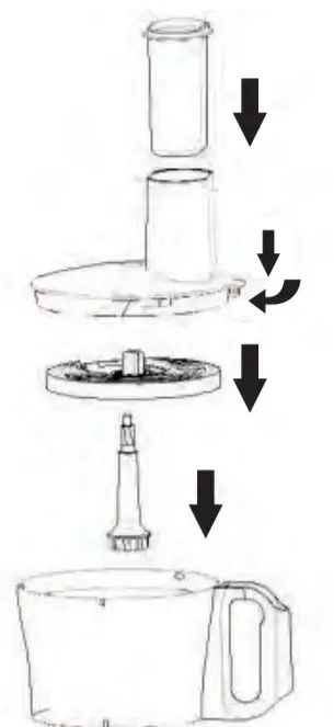 nutrichef NCFPBLU Multifunction Food Processor-SHREDDER