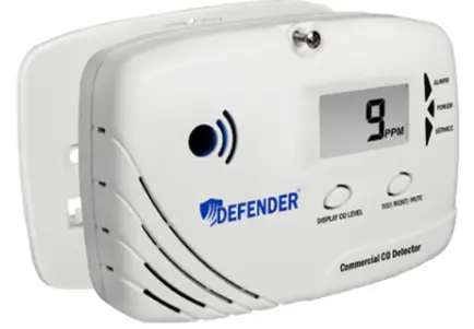 defender CD8180 Battery Powered Commercial CO Detector