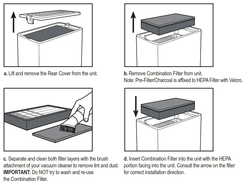 guardian technologies Table Top Air Purifier - CLEANING & MAINTENANCE