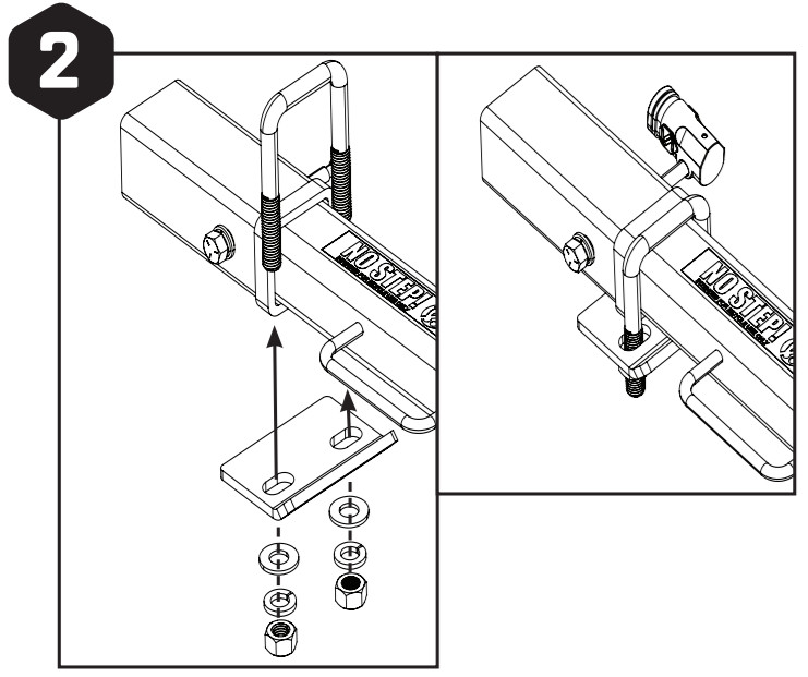 SARIS 4430 Swing Away Hitch Rack Adapter 2 inch -figure 3