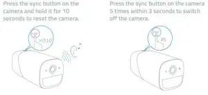 Reset & switch off the camera.