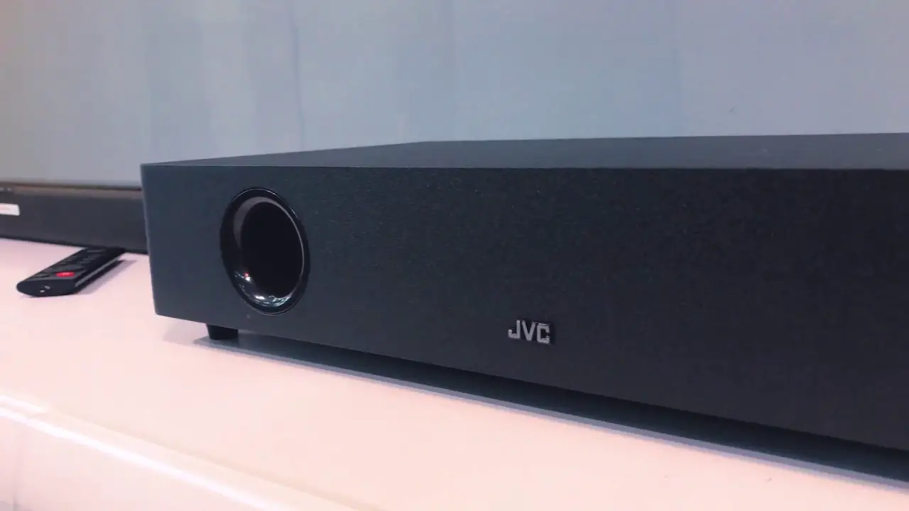 Jvc Th-d337b 2.1 Ch Soundbar Speaker Bluetooth Optical Wired Subwoofer Instruction Manual