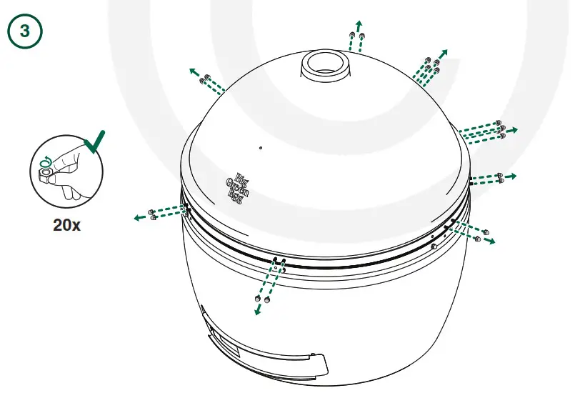 Big Green Egg 2XL EGG- 3