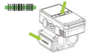 KOAMTAC Bluetooth Barcode Scanner KDC180 User Guide - Aim the KDC directly at the barcode