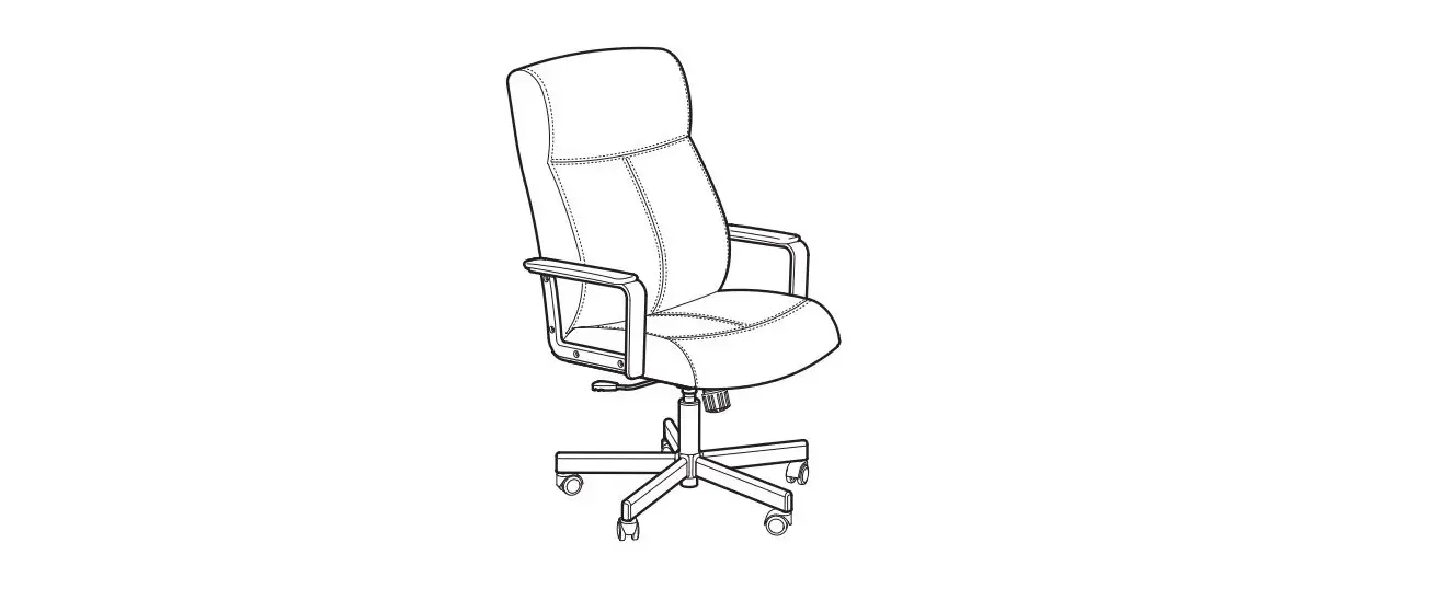 Ikea 503.394.14 Millberget Swivel Chair Instruction Manual