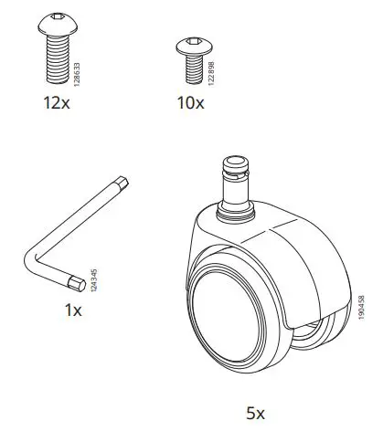 IKEA 503.394.14 MILLBERGET Swivel Chair fig2
