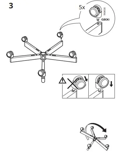 IKEA 503.394.14 MILLBERGET Swivel Chair fig5