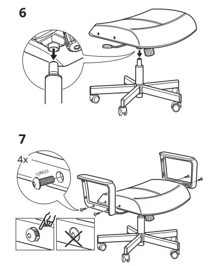 IKEA 503.394.14 MILLBERGET Swivel Chair fig9