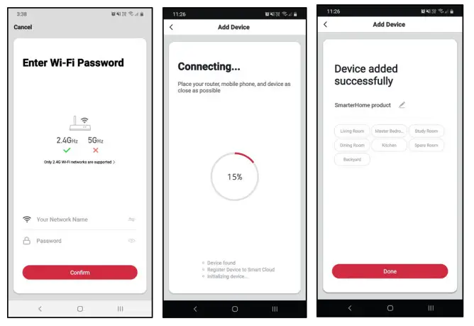 kogan KASNSRWFTHA Smarterhome Smart Temerature and Humidity Sensor - Add device through network 2