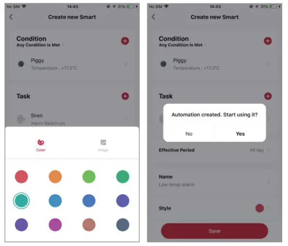 kogan KASNSRWFTHA Smarterhome Smart Temerature and Humidity Sensor - OPERATION 5