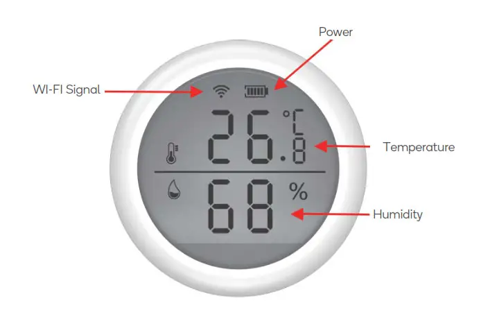 kogan KASNSRWFTHA Smarterhome Smart Temerature and Humidity Sensor - OVERVIEW