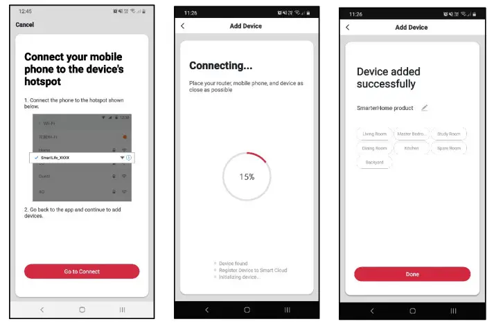 kogan KASNSRWFTHA Smarterhome Smart Temerature and Humidity Sensor - control page