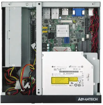 Deviceon Embedded Mini-ITX Chassis with One Expansion Slot - Internal View