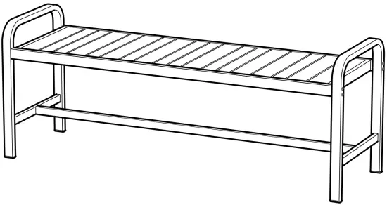 IKEA 504 019 86 SJALLAND Outdoor Bench