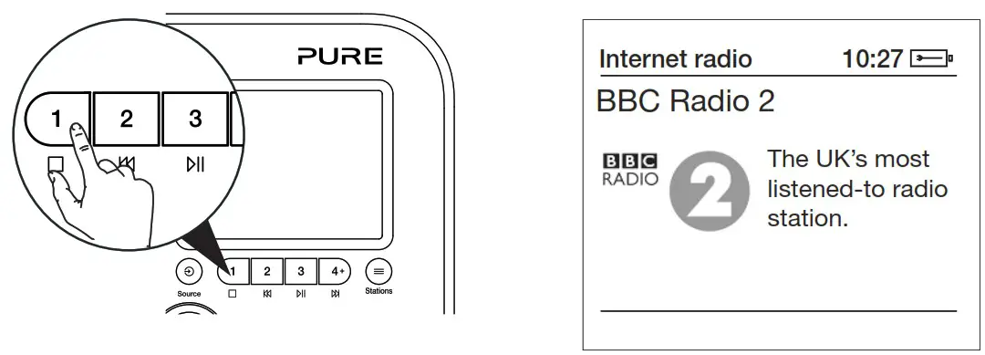 PURE 154117 Elan IR3 Portable Internet Radio - select