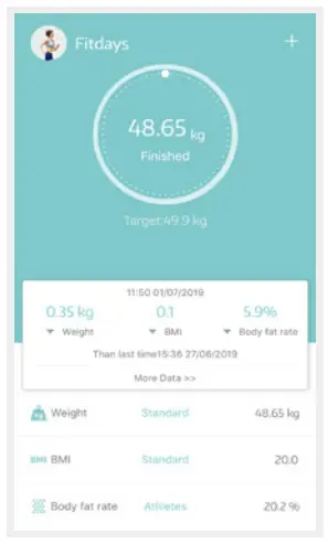 Pairing the scale with your smartphone